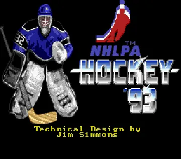 NHLPA Hockey 93 (USA) screen shot title